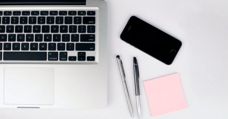 Laptop - Two Pens Beside Macbook