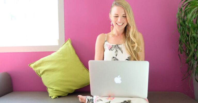 Laptop - Woman Looking At Laptop