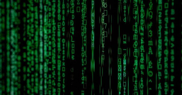 Software - Close-up Photo of Matrix Background