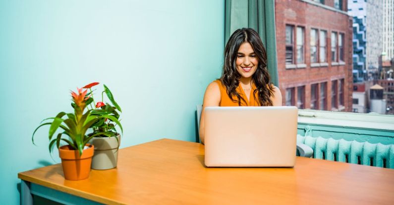 Computer - Woman Using Laptop